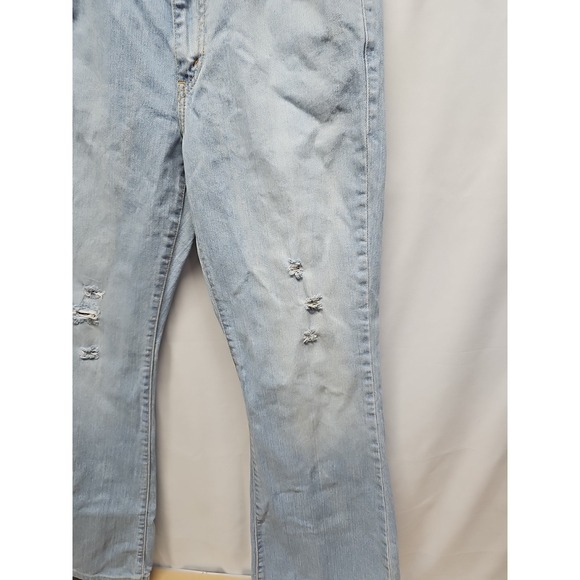 Levi's Vintage Womens 11S Blue 519 Low Flare Leg Y2K Denim Pants Juniors 33 x 31 - Picture 7 of 16